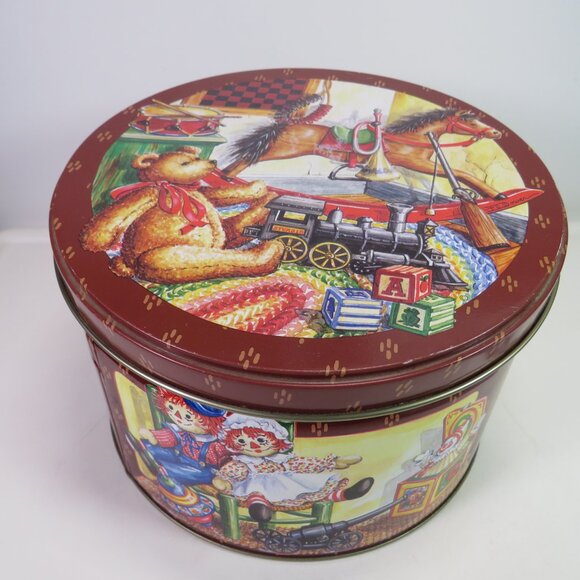 Childhood Memories Tom Sturgis Pretzels 14 oz Metal Tin Empty - Picture 3 of 12